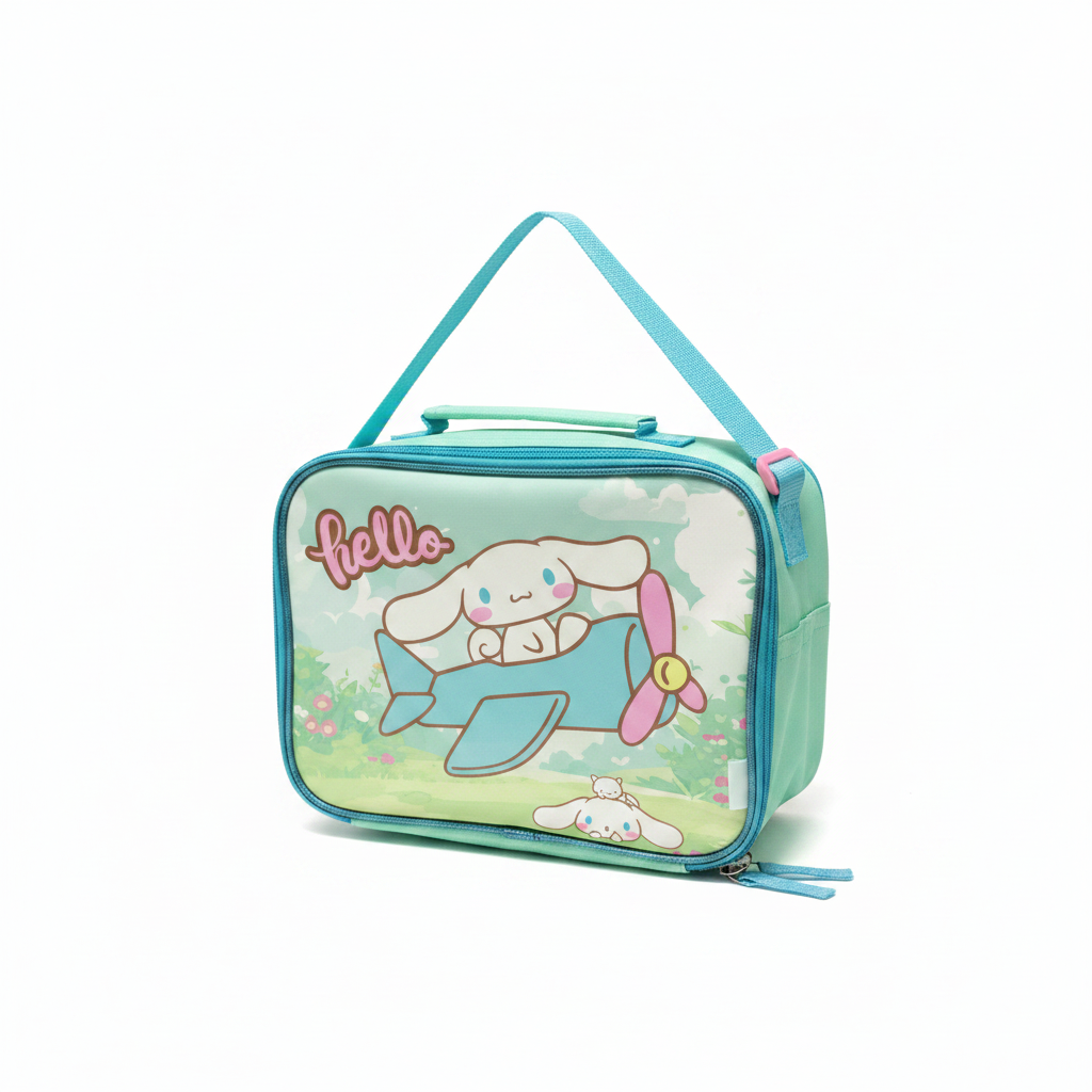 SBC Polyester Teal Kids Lunch Bag – 20×25cm
