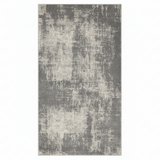 Grey & Cream Abstract Distressed Jod Carpet | Modern Luxury Area Rug | 80 × 150 cm |