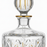 Mayflower Crystal Glass Perfume Bottle with Golden Shade — 1100ml