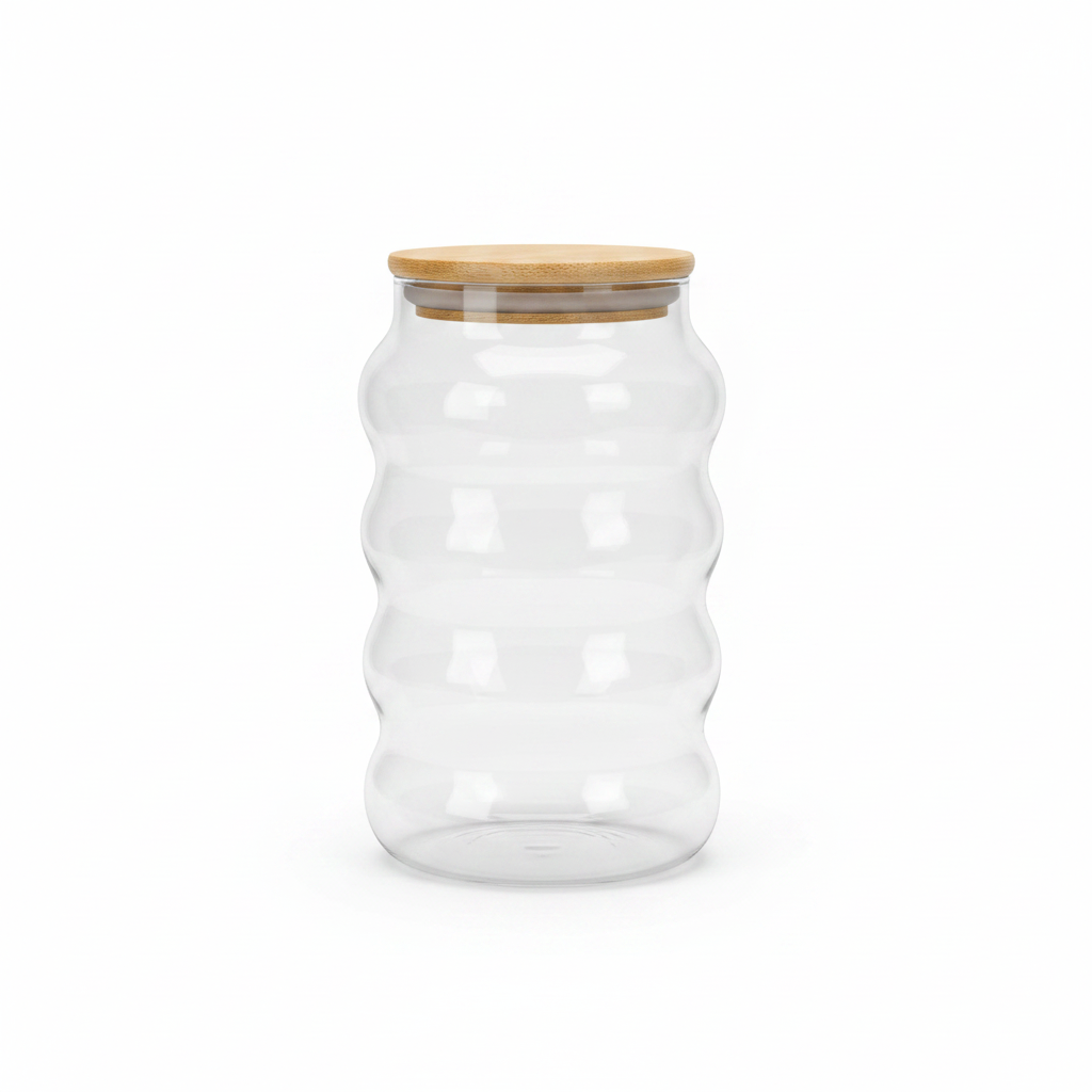 Glass Jar with Bamboo Lid – 400ml / 700ml