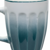Kitchenmark Teal  Ombre Ribbed Ceramic Mug - 325ml