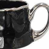 Black & Silver Ceramic Mug — 300ml