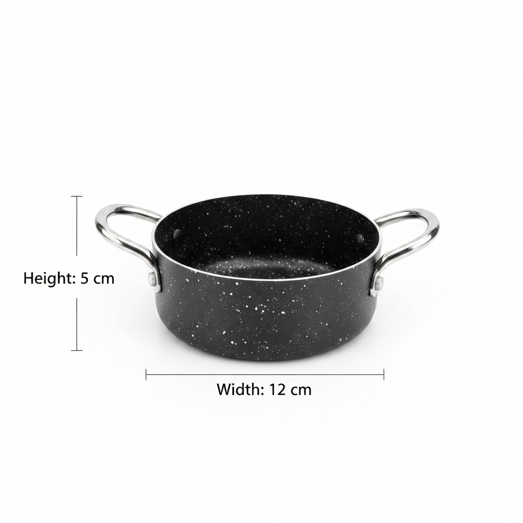 Beefit Mini Pot – Marble Non-Stick Coating – 12×5 cm – Dual Handle