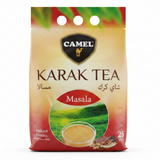 Camel Instant Karak Tea Drink Powder | 25 Sachet Premix | 500g | Cardamom / Original / Saffron / Ginger / Masala