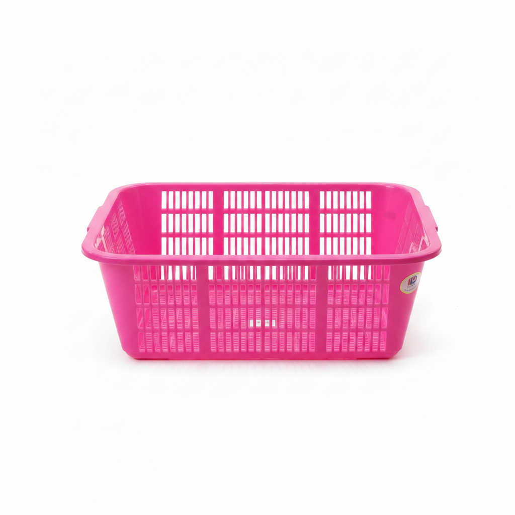 Dynasty Plastic Kitchen Storage Tray – 50 × 40 × 18 cm - Orange / Pink / Blue / Green