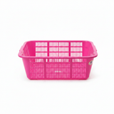 Dynasty Plastic Kitchen Storage Tray – 50 × 40 × 18 cm - Orange / Pink / Blue / Green