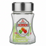 Pars Bolur Premium Clear Glass Spice & Storage Jar with Stainless Steel Lid – 200ml | Airtight Kitchen Canister