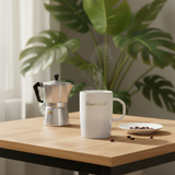 White & Grey Gradient Ceramic Mug - 400ml