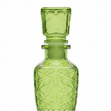 Tinted Crystal Glass Perfume Bottle - 500ml - Olive Green / Blue