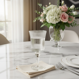 Deli Ribbed Crystal Stem Glass - 250ml
