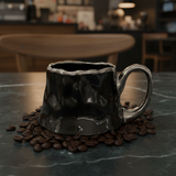 Black & Silver Ceramic Mug — 300ml