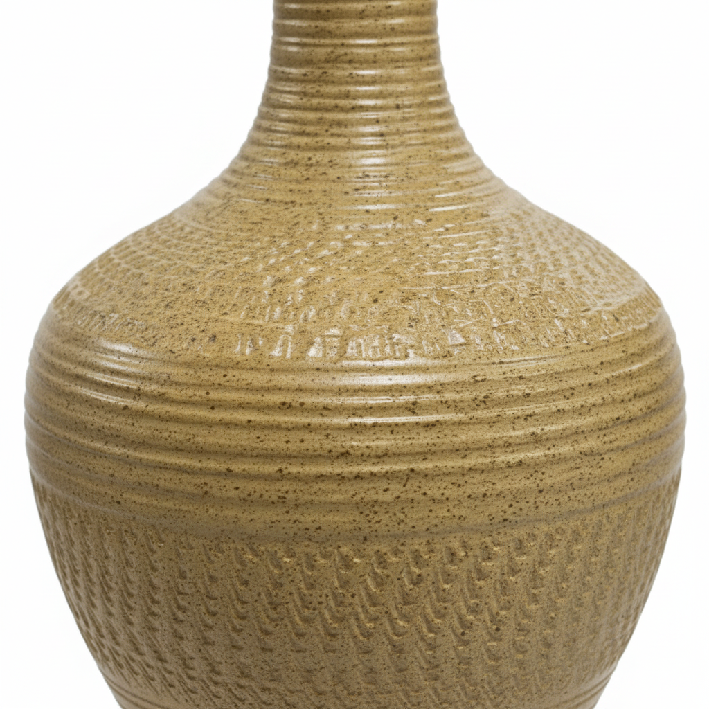Sandy Golden Brown Ceramic Flower Vase - 35cm