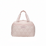 Frische Quilted Lunch Bag - 18×25cm - Light Grey / Pink / Black
