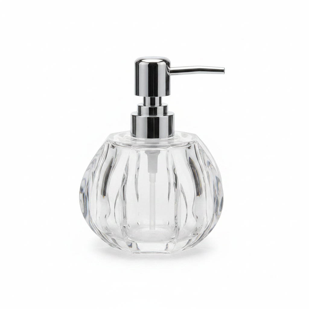 Crystal Clear Acrylic Soap Dispenser - 180ml