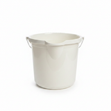 Polytime Purgat Plastic Cleaning Bucket -  14 Litre - Off White/ Beige / White