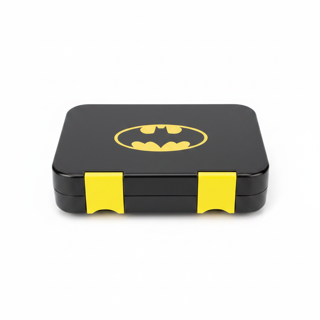 Black Batman Plastic Lunch Box - 710ml