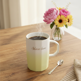White & Yellow Gradient Ceramic Mug - 400ml