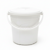 Polytime Plastic Bucket with Lid – 10 Litre - Beige / Grey / White