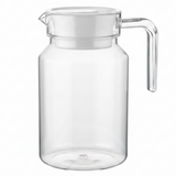 Acrylic Water Jug with White Lid – 16cm | Crystal Clear | BPA-Free