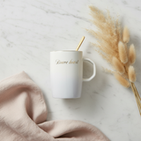 White & Grey Gradient Ceramic Mug - 400ml