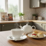 Classic White Ceramic Tea Cup - 180ml