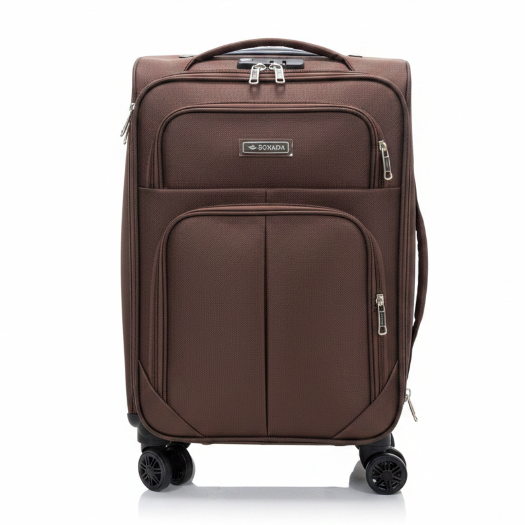 Sonada Polyester Trolley Bag | 8-Wheel Spinner | Lightweight Carry-On | 20 Inch |