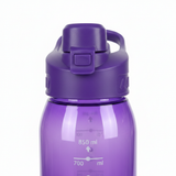 Kitchen Mark Plastic Water Bottle - 850ml – Purple / Green / White