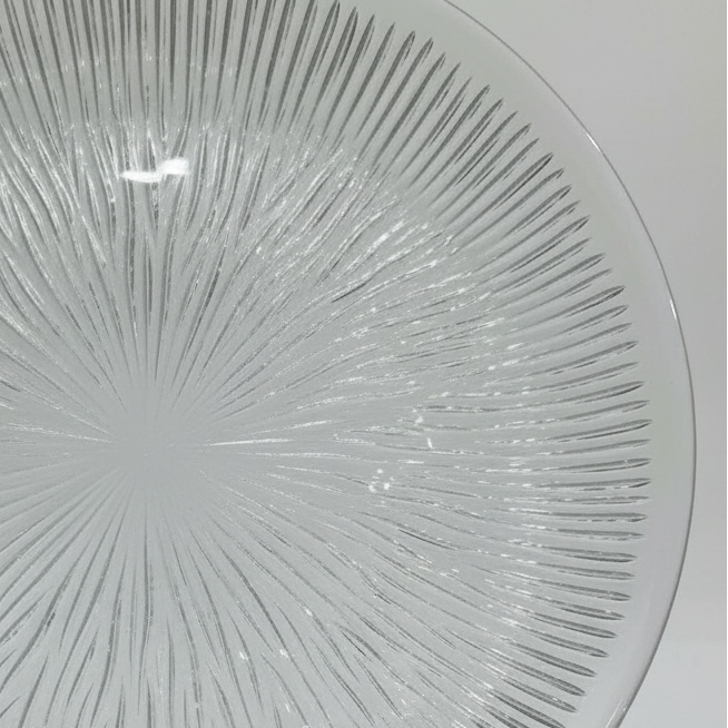 Noritazeh Ribbed Glass Dessert Plate 19cm