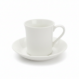 Porceletta White Ceramic Cup & Saucer Set – 200ml