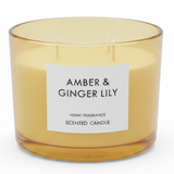 Home Fragrance Scented Candle in Glass Cup | 8×11 cm | Clean Cotton / Maple Leaf & Apple / Amber & Ginger Lily / Pear & Freesia