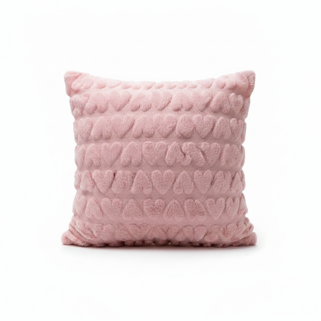 Evlen Soft Cushion –  40×40cm - Pink / Red / Green / Beige