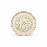 Slama Cream & Olive Gold Ceramic Plate - 26cm
