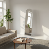 Arched Full-Length Floor Mirror with Metal Stand - 160× 40cm