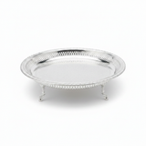 Najib Silver Footed Round Serving Tray – 35cm