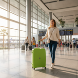 Parajohn Green PP Hard Shell Trolley — Large Suitcase with Spinner Wheels | 28 Inch , 24 Inch , 20 Inch |