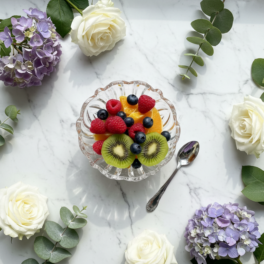 Crystal Glass Dessert Bowl - 12cm