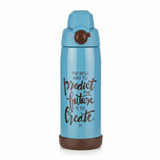 Spanis Home Sky Blue Stainless Steel Vacuum Insulated Bottle - 600ml