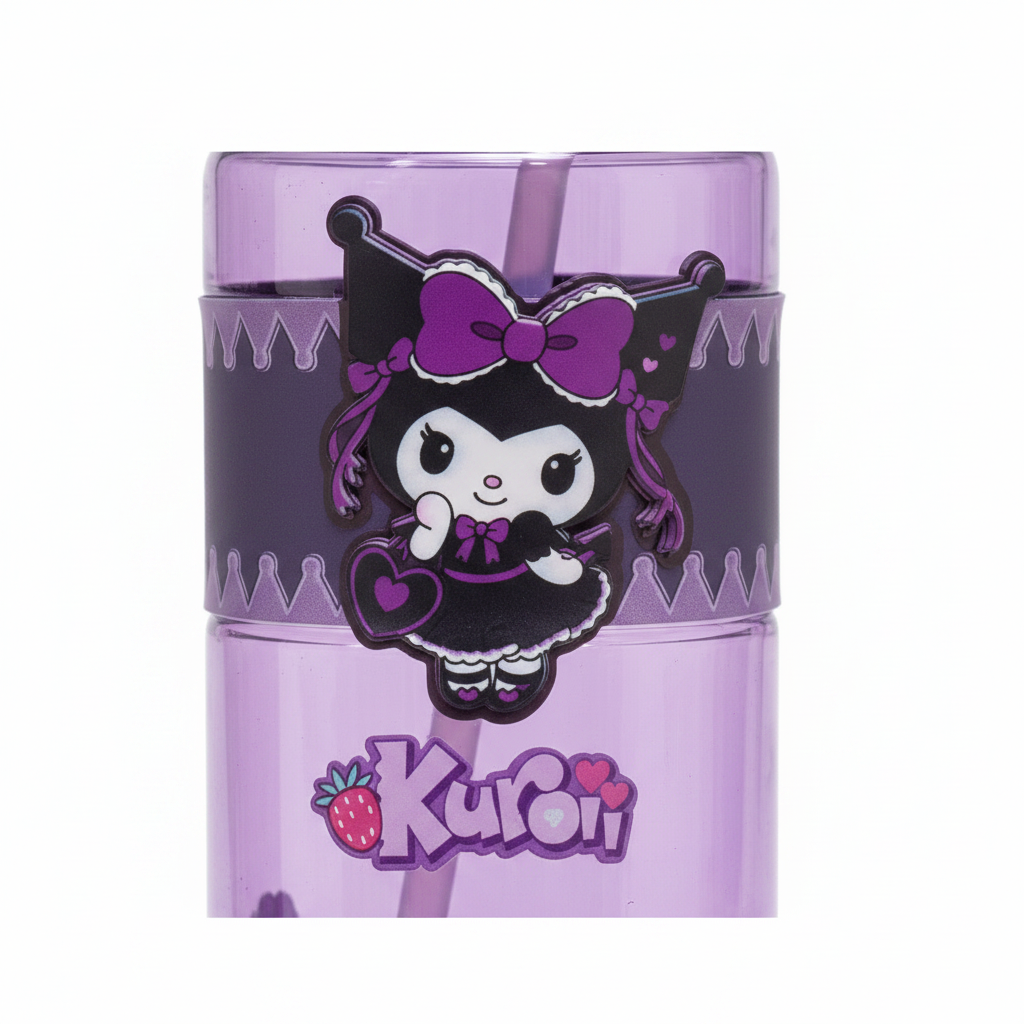 SBC Purple Kuromi Character Plastic Water Bottle – 750ml
