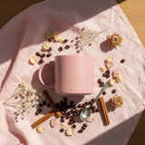Ceramic Mug 350ml — Elegant Everyday Coffee & Tea Cup | Pink,Rose gold,Teal green|