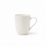 White Diamond Quilted Ceramic Mug – 300ml
