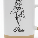 White Rose Ceramic Mug - 350ml