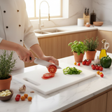 KitchenMark White  PE Plastic Cutting Board - 34 × 23 × 1.9 cm
