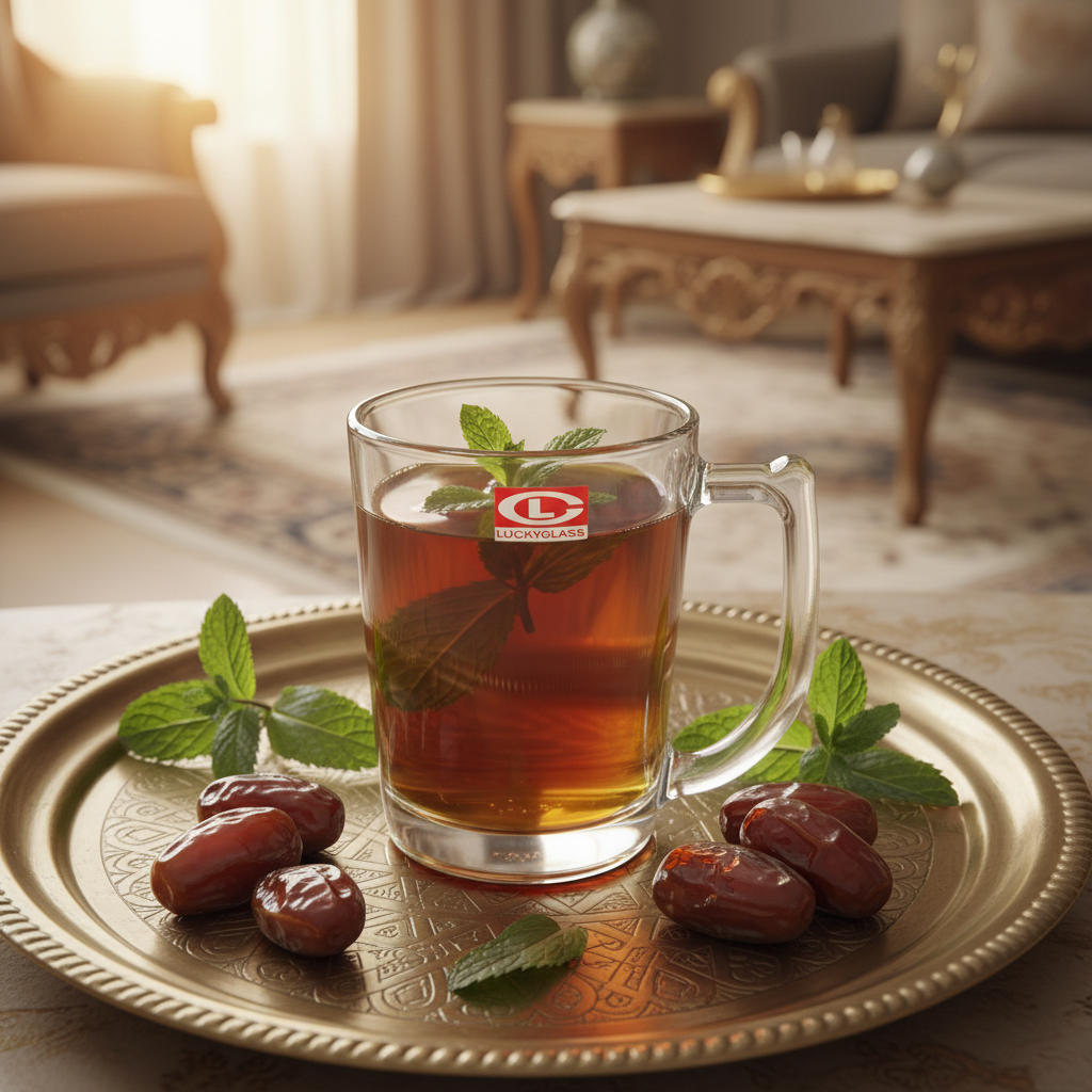 كوب شاي زجاجي شفاف من لاكيجلاس – 230 مل