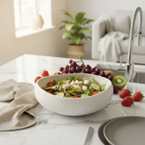 Luhpar White Ceramic Serving Bowl - 20cm
