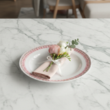 Servewell Melamine Dinner Plate 23cm | Elegant Floral Border Design