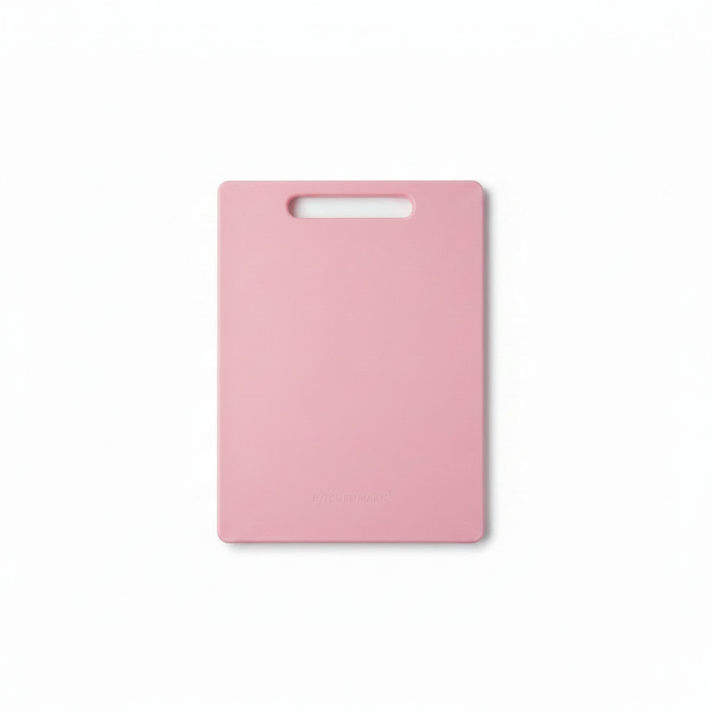 KitchenMark PE Plastic Cutting Board - 34 x 23 x 1cm - Navy Blue / Teal Green / Pink