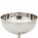 Silver Stainless Steel Ice Cream Bowl with Stem - 10×10 cm