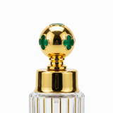 Mayflower Glass Perfume Bottle with Gold Metal Base – 250ml - Green / Pink / Red / Navy Blue