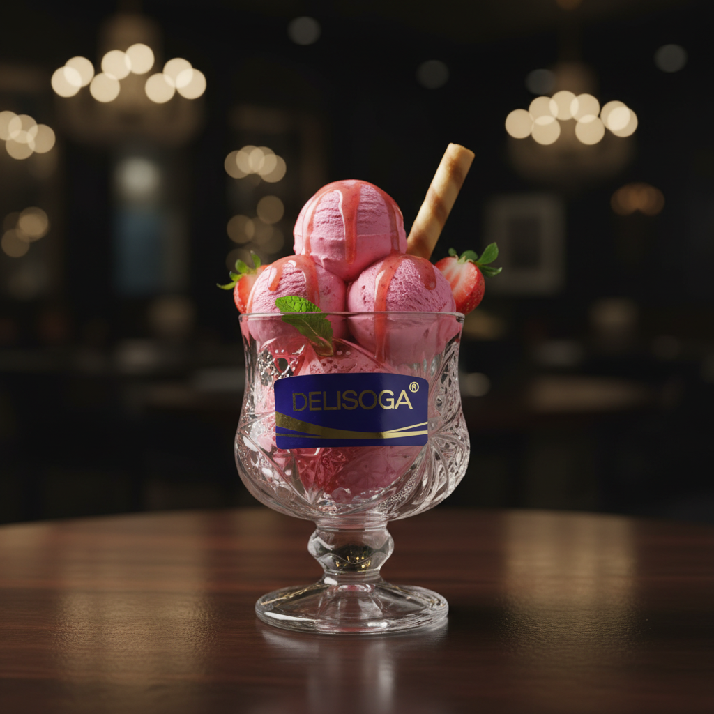 Delisoga Small Ice Cream Cup 50ml — Crystal Glass Goblet