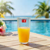 Crystal Ribbed Glass Tumbler 350ml